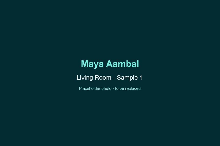 Maya Aambal Living Room Sample 1