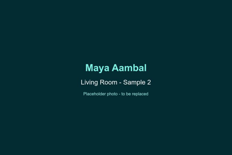 Maya Aambal Living Room Sample 2