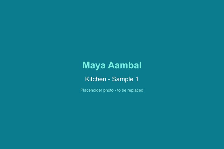 Maya Aambal Kitchen Sample 1