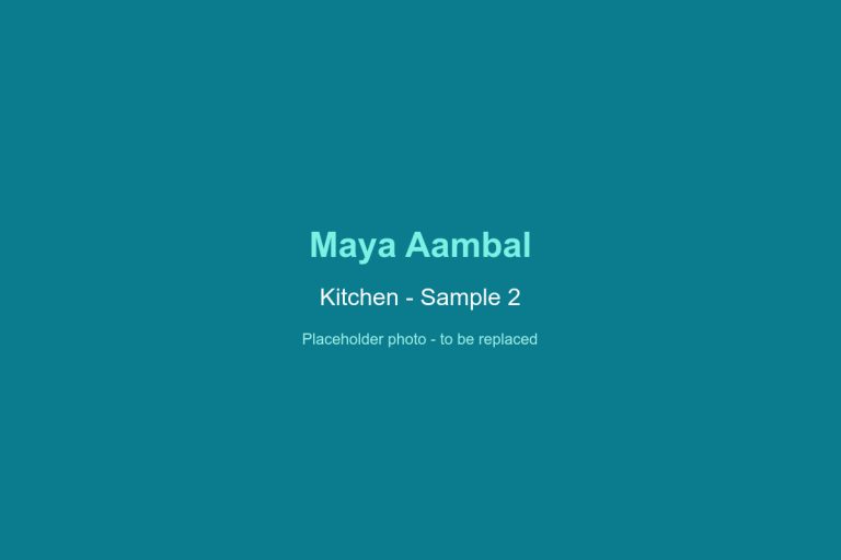 Maya Aambal Kitchen Sample 2