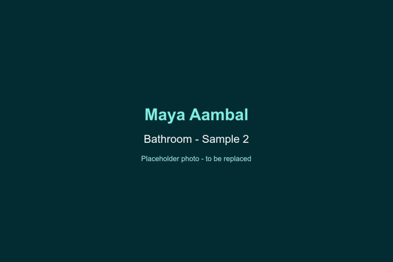 Maya Aambal Bathroom Sample 2