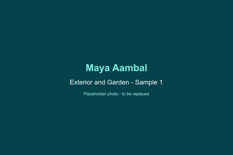 Maya Aambal Exterior and Garden Sample 1