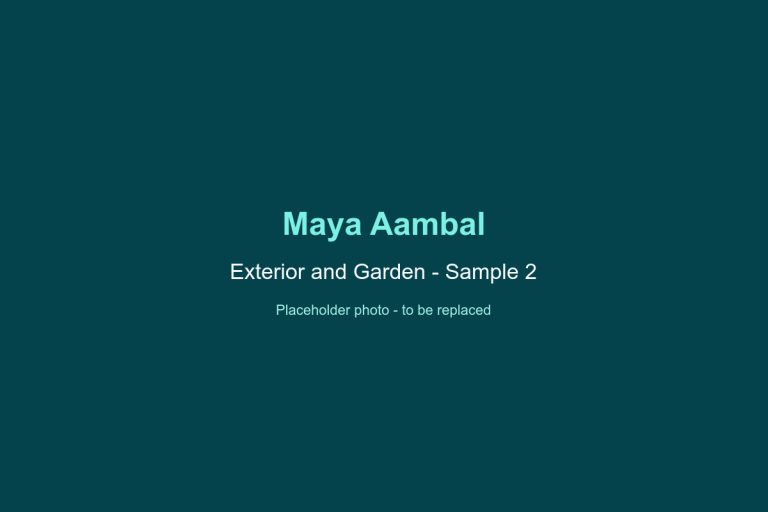 Maya Aambal Exterior and Garden Sample 2